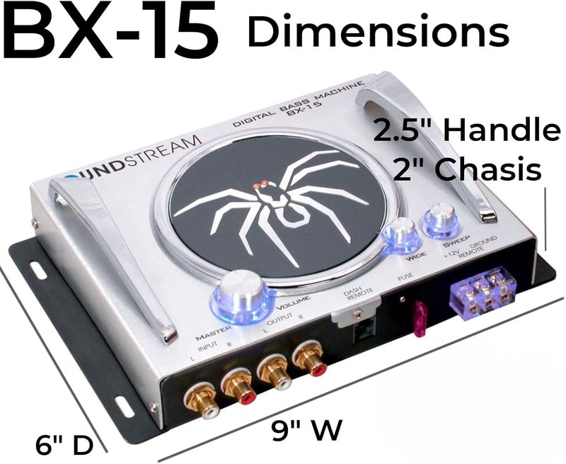 SOUNDSTREAM BX-15 D – Bass Processor | Car Audio Signal Restoration Processor with Remote Control | Epicenter Alternative Sub Booster for Factory & Aftermarket Sound Systems | Subwoofer Enhancer - Image 4